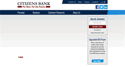 Desktop Screenshot of citizenbank.com